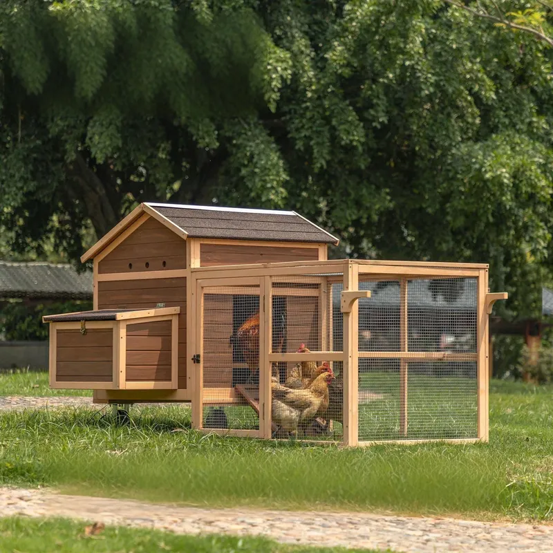 Sustainable Living Walla Walla - Büyük Sürdürülebilir Ahşap Tavuk Kümesi Dış