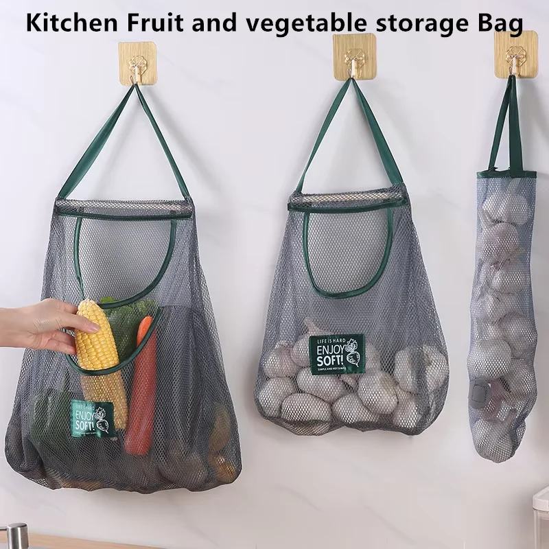 Reusable Produce Bag - Yeniden Kullanılabilir Saklama Torbaları Mutfak Asılı