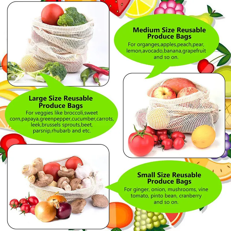 3 6 10 adet Yeniden Kullanılab - Reusable Produce Bag incelemesi ve fiyatı